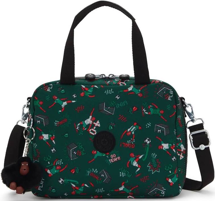 Kipling Miyo Lunch Bag-Soccer Print