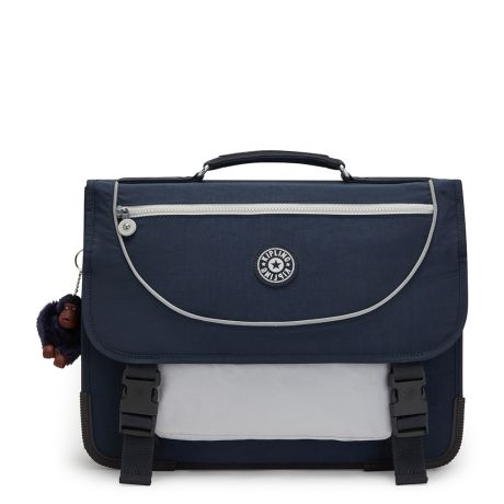 Kipling Preppy Medium Schoolbag True Blue Grey