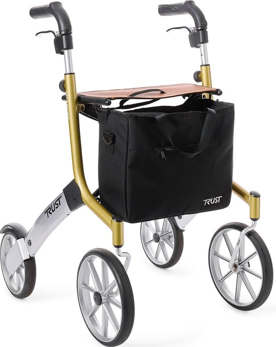 TrustCare Let's Go Out Rollator (6,1 kg) Lichtgewicht-Silver