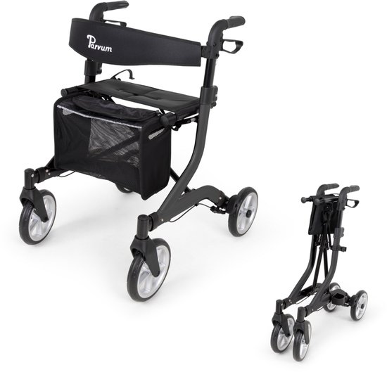 Parvum SuperLight Plus Rollator - Lichtgewicht rollator (5,2kg)-Antracite