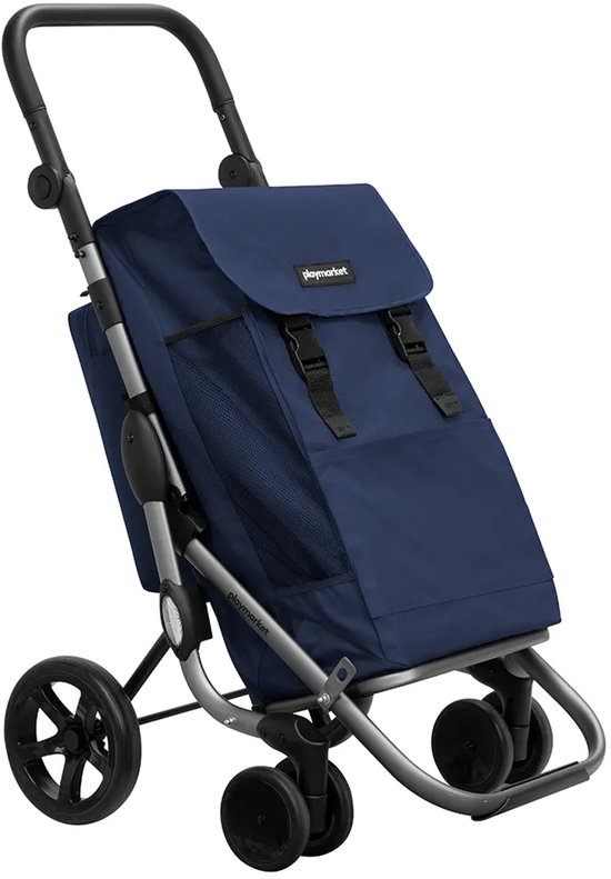 Playmarket Go Plus Premium Boodschappentrolley-Blue