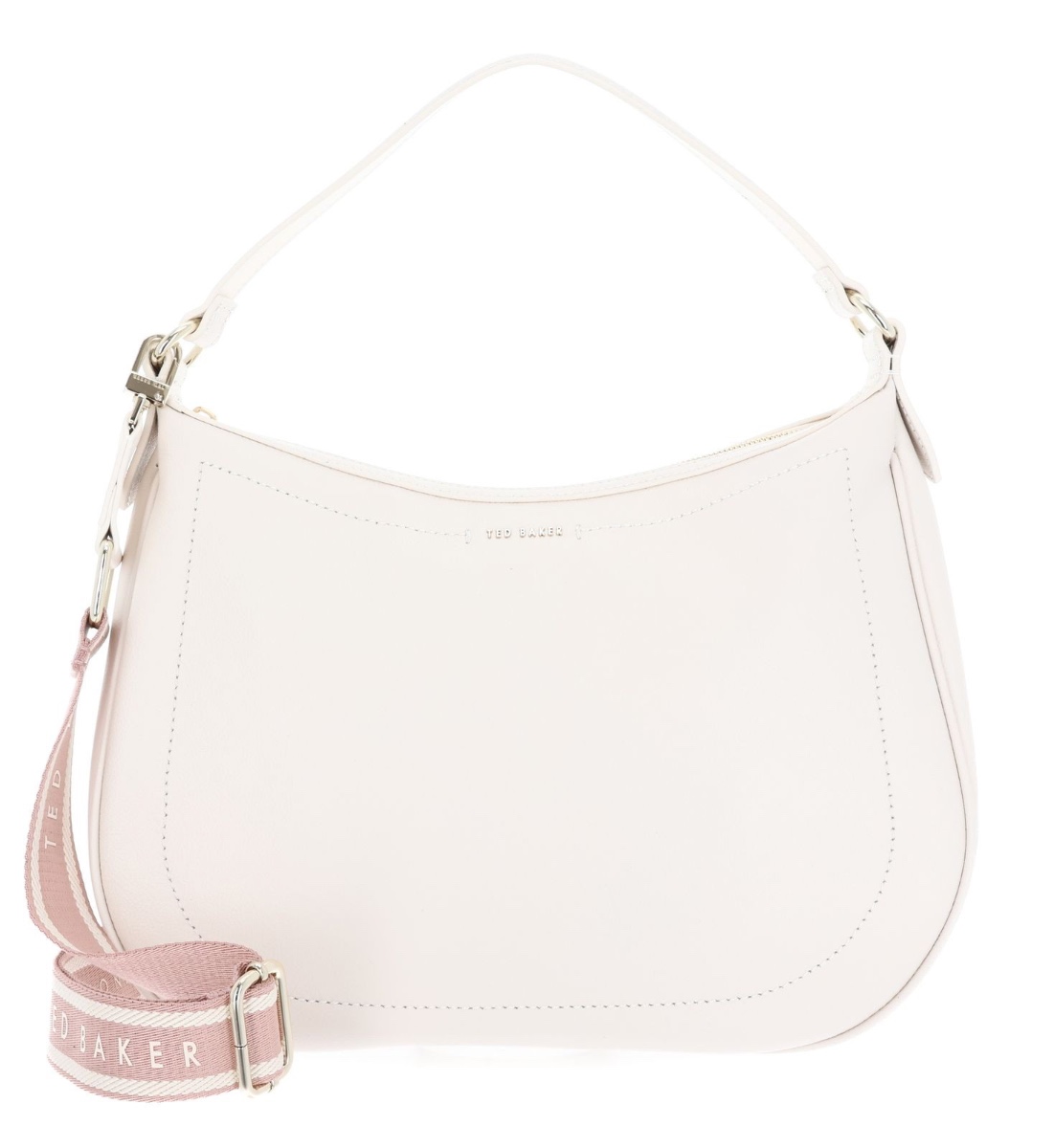 Ted Baker Lyshia Webbing Large Leather Hobo-Ivory