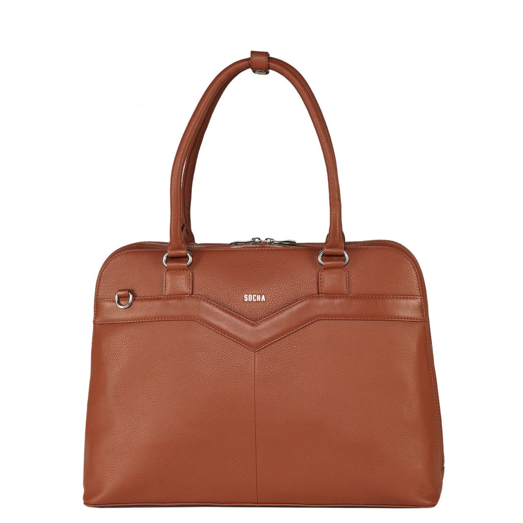 Socha Diamond Couture 15.6 , Laptop Bag Women Cognac