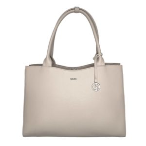 Socha Business Bag Straight Line, 15.6 laptop bag for women Vanilla