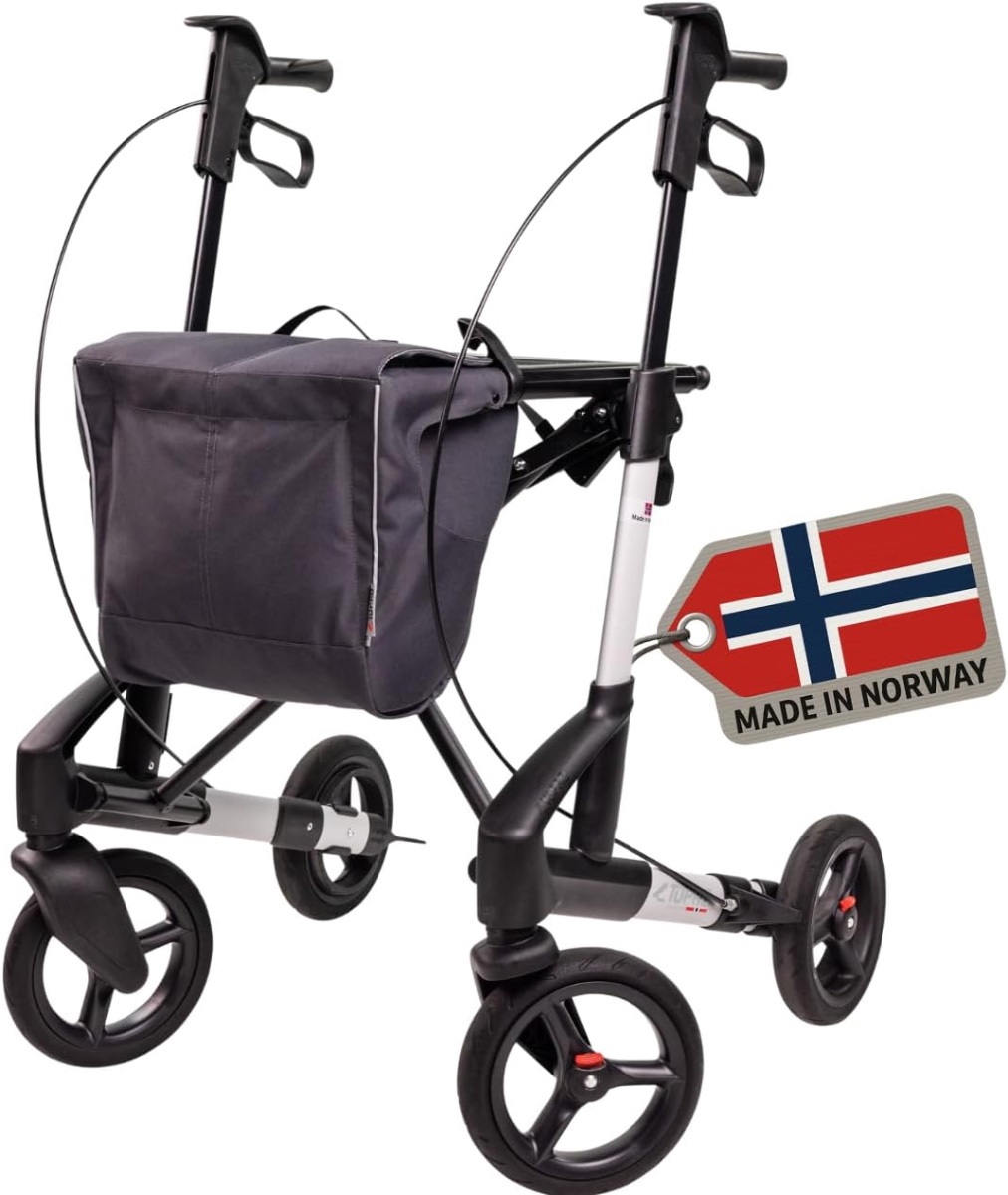 TOPRO Troja 5G opvouwbare premium rollator met geïntegreerde kantelhulp-Grey