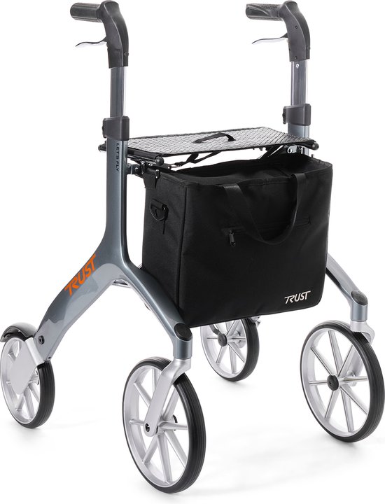 TrustCare Let's Fly lichtgewicht rollator 6.9 kg-Grey