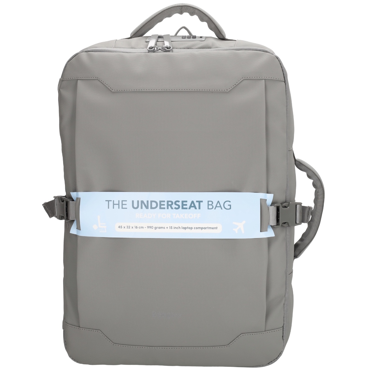 Beagles shikoku rugzak 15,6 inch underseat bag-Light grey