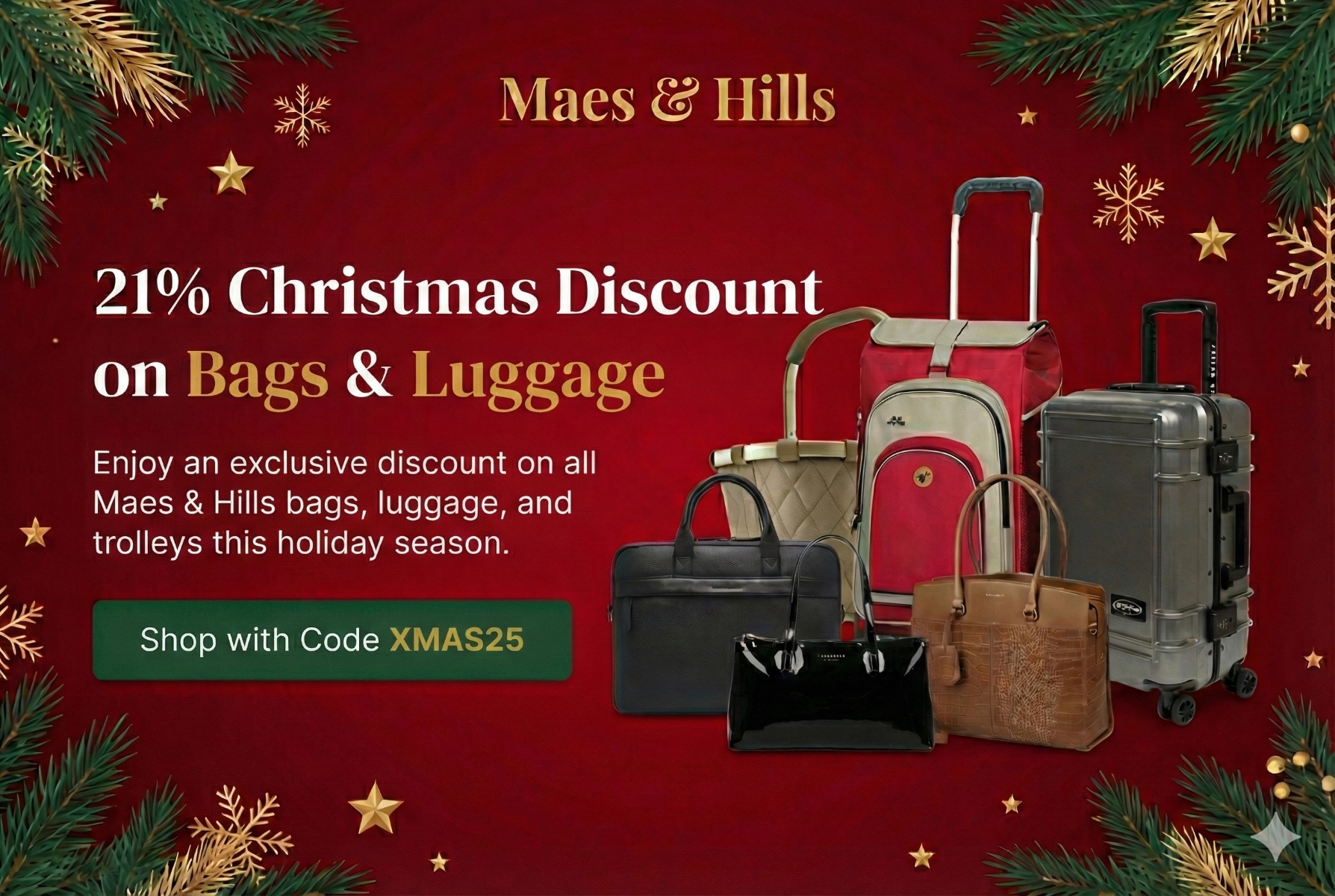 Christmas Sale - Maes & Hills Collection