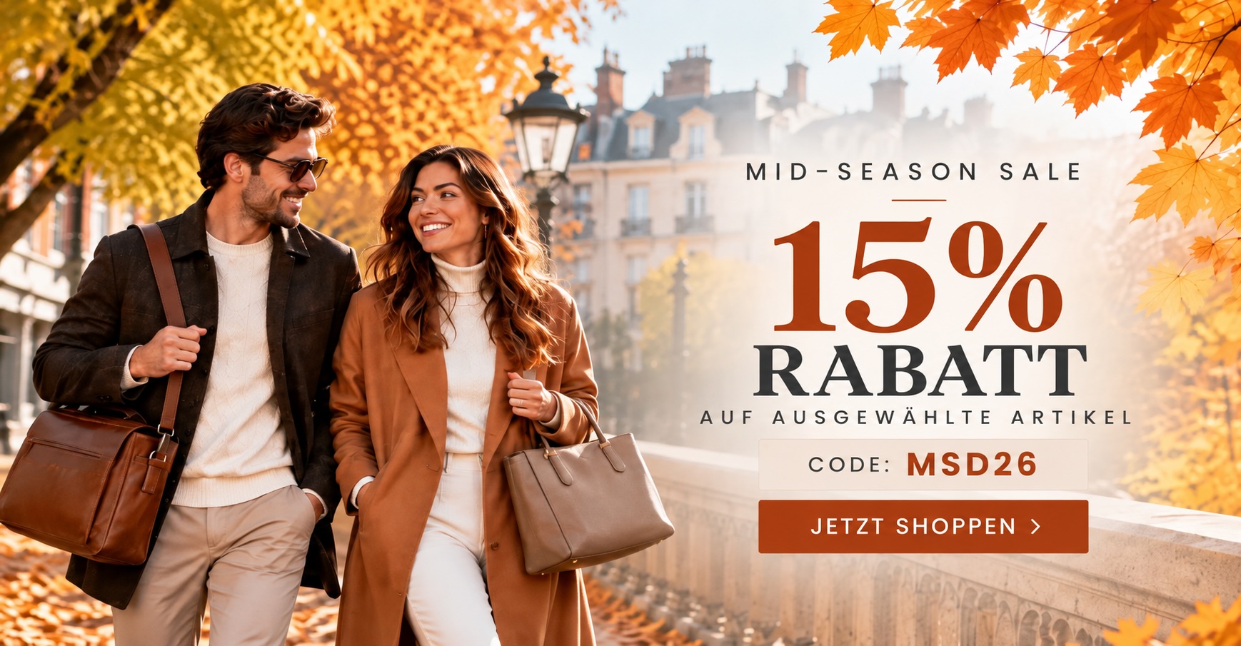 Mid-Season Sale - 15% Rabatt auf ausgewählte Artikel