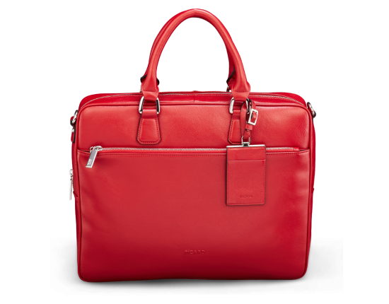 red laptop bag